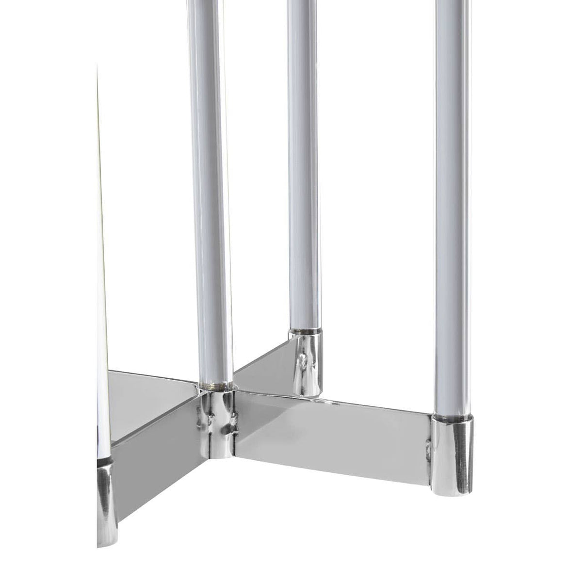 Lucita Silver Candelabra.