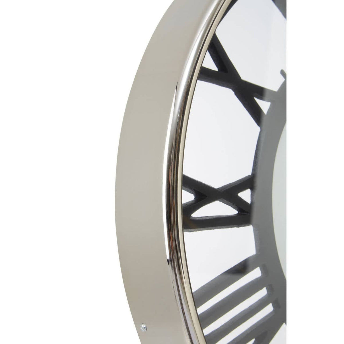 Mateo Nickel Finish Pocket Style Wall Clock.