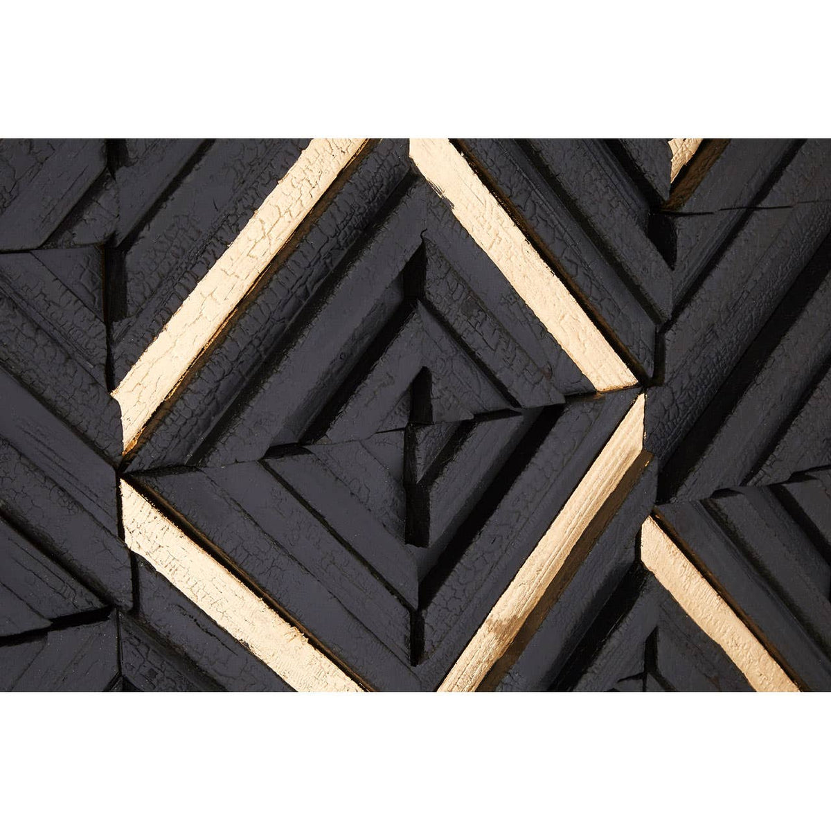 Modello Gold / Black Wood Panel Wall Art.