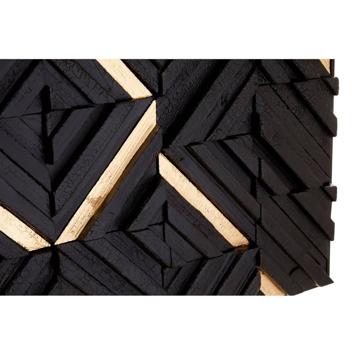 Modello Gold / Black Wood Panel Wall Art.