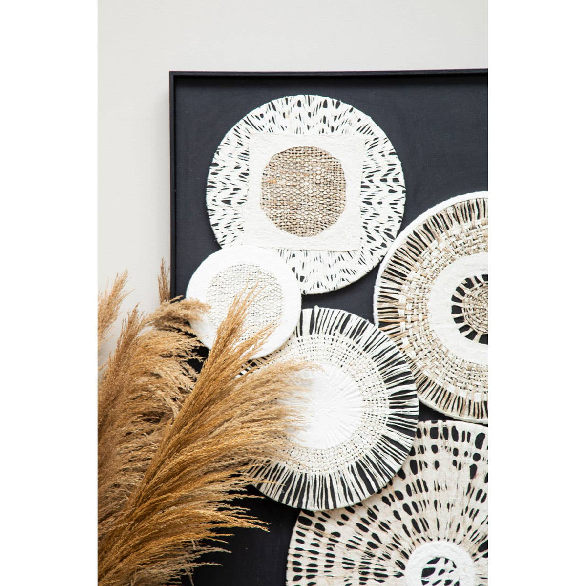 Modello Natural/Black Paper Design Wall Art.