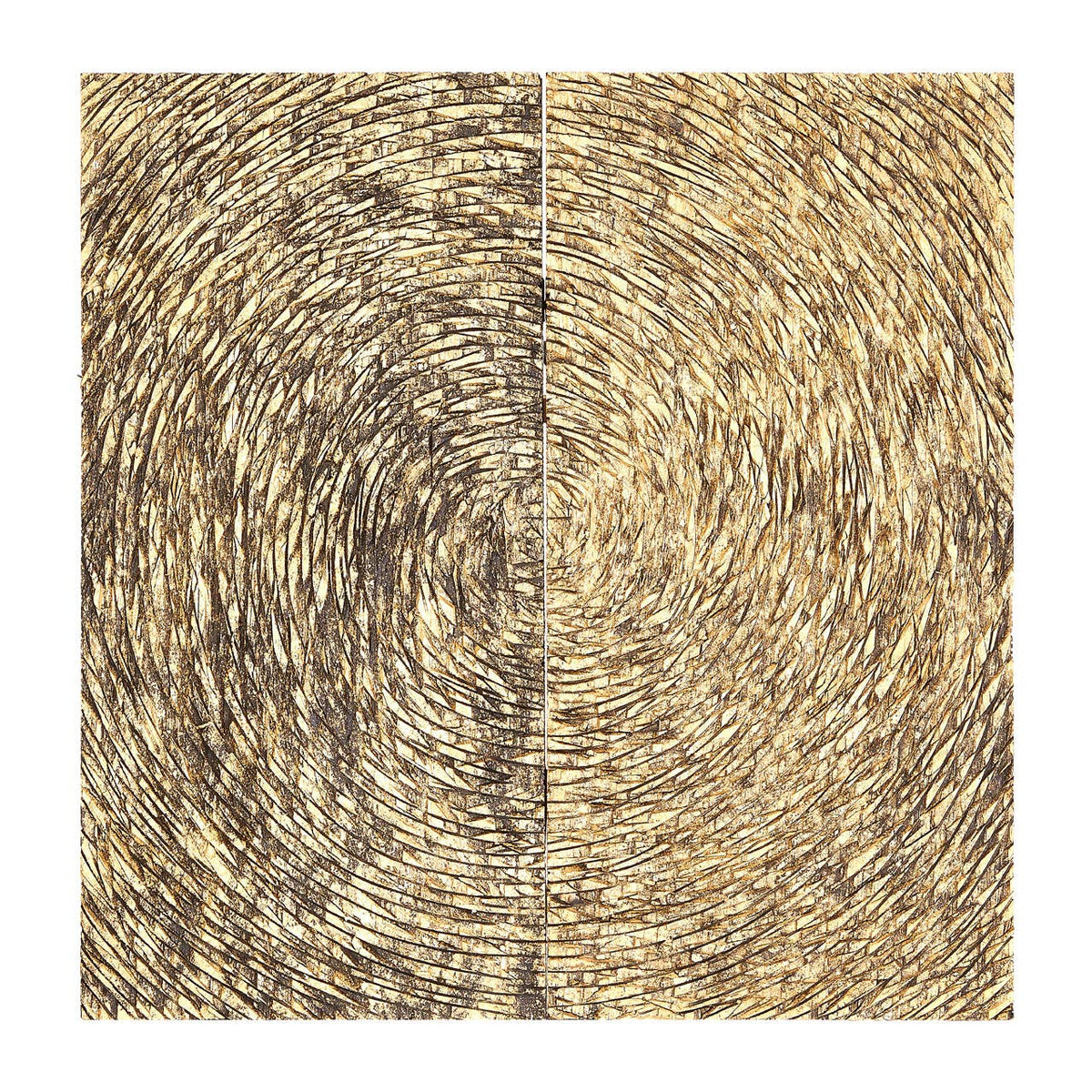 Modello Wood Carving Gold Finish Wall Art.