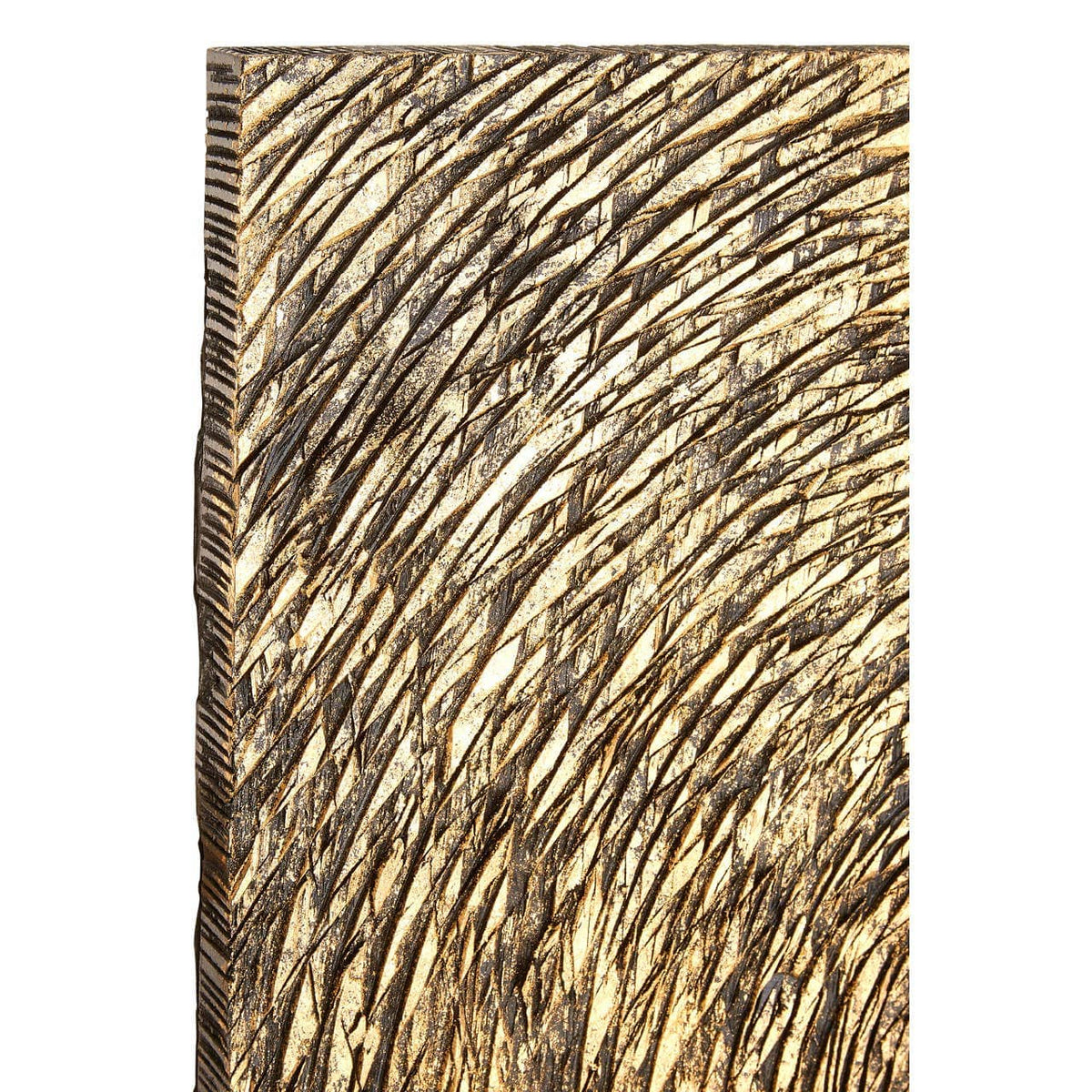 Modello Wood Carving Gold Finish Wall Art.