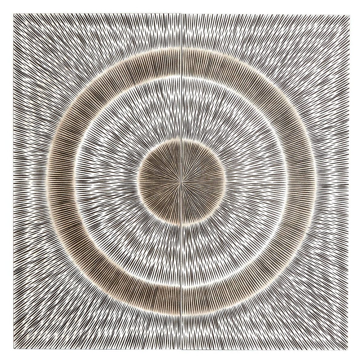 Modello Wood Carving Silver Finish Wall Art.