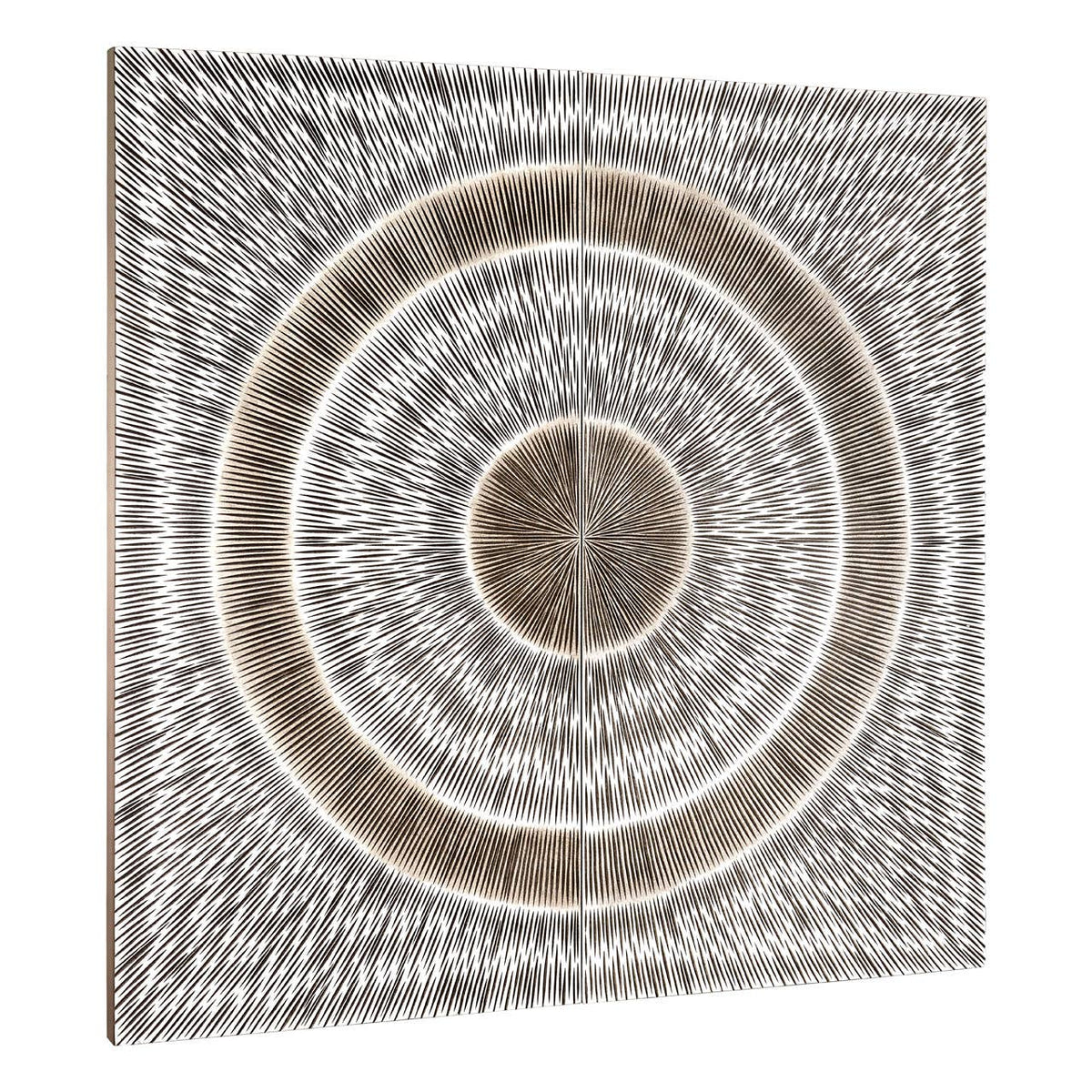 Modello Wood Carving Silver Finish Wall Art.