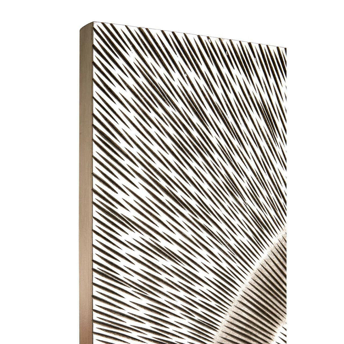 Modello Wood Carving Silver Finish Wall Art.