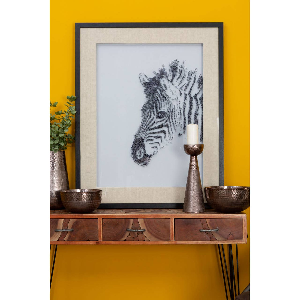 Modello Zebra Sculpture Wall Art.