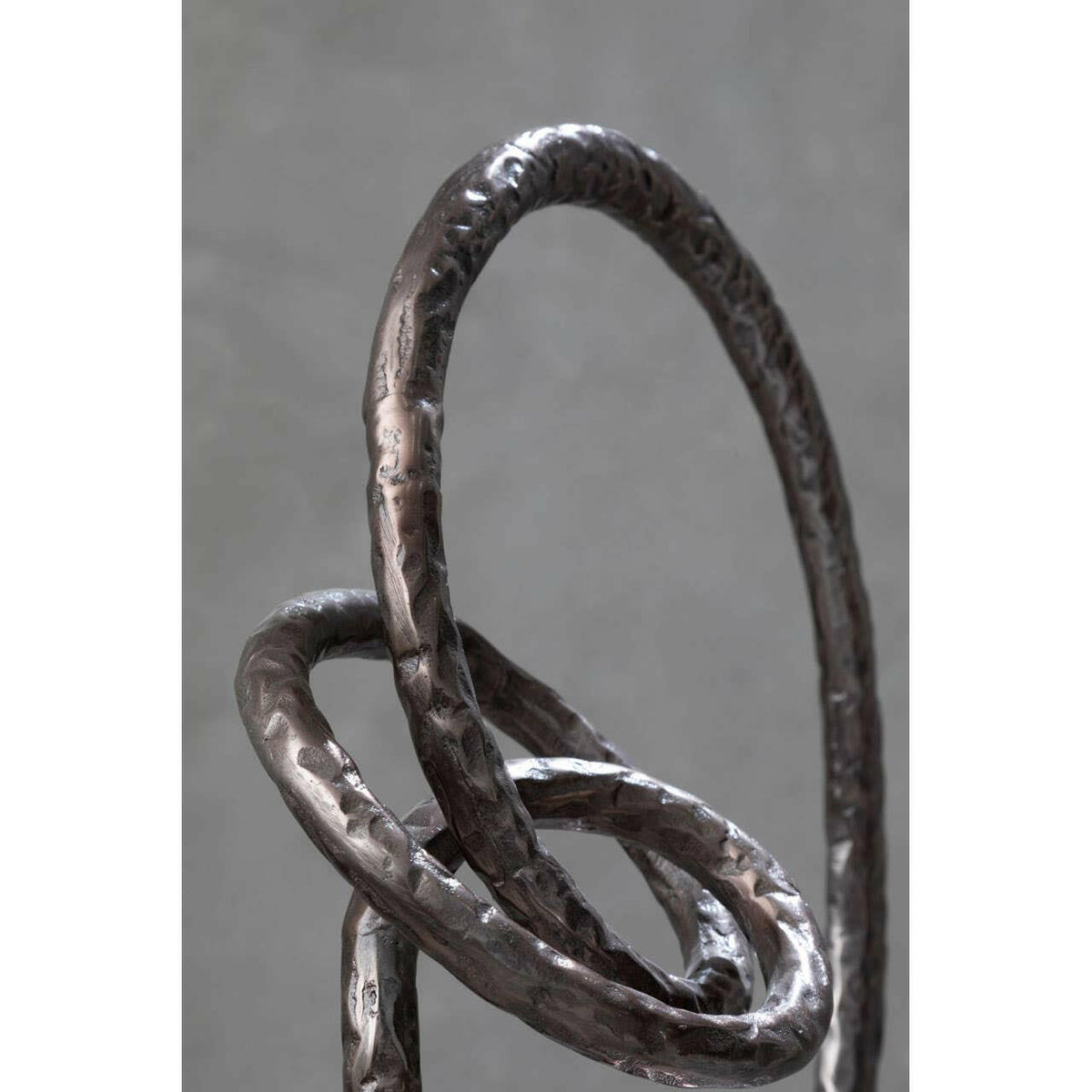 Nexus Round Rough Bronze Sculpture.