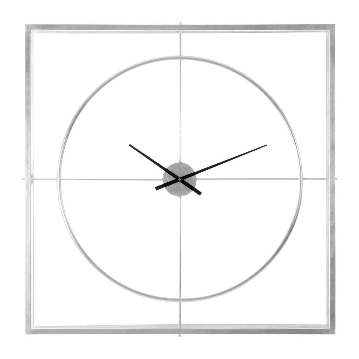 Trinity Silver Finish Wall Clock.