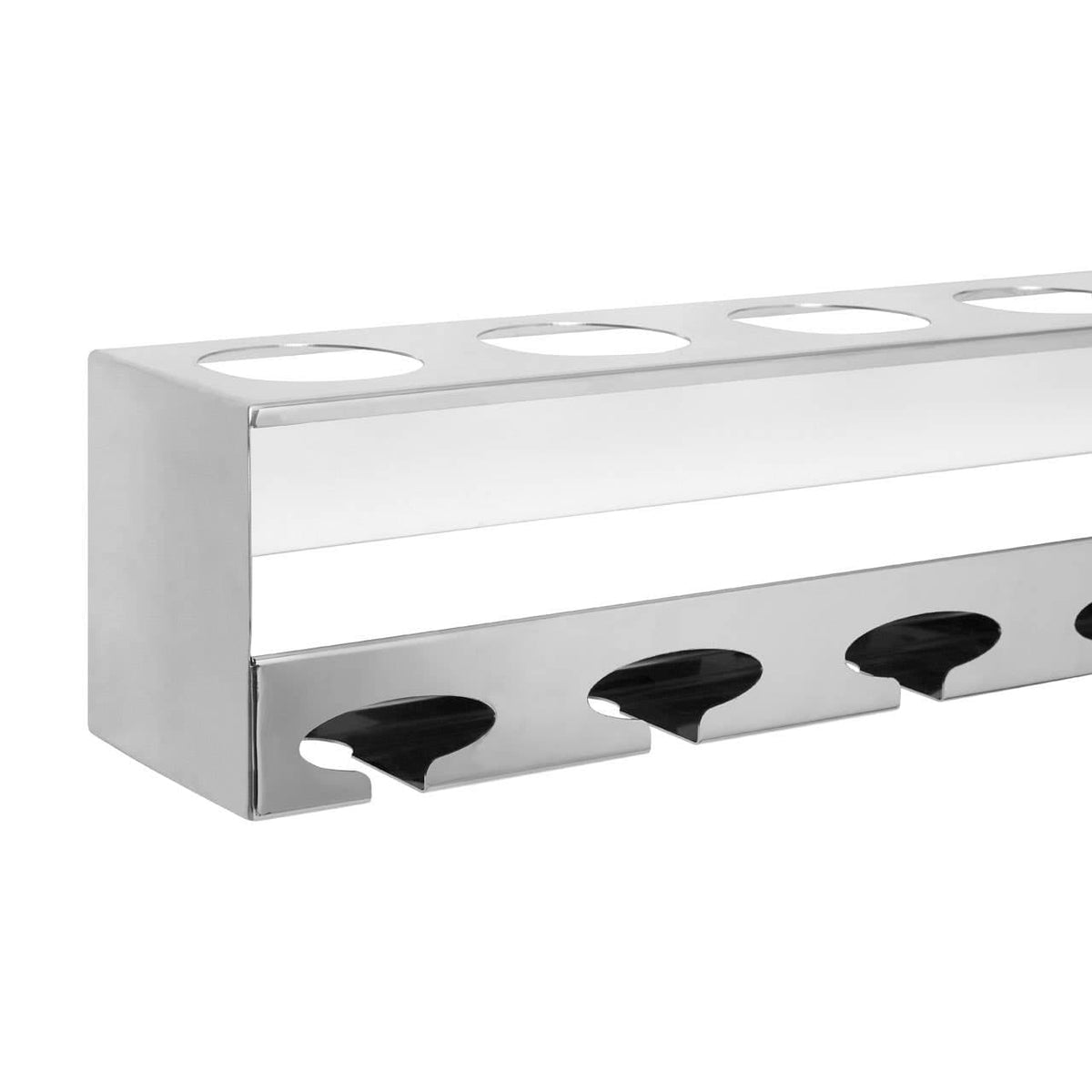 Novo 6 Bottle Silver Finish Wine Rack.