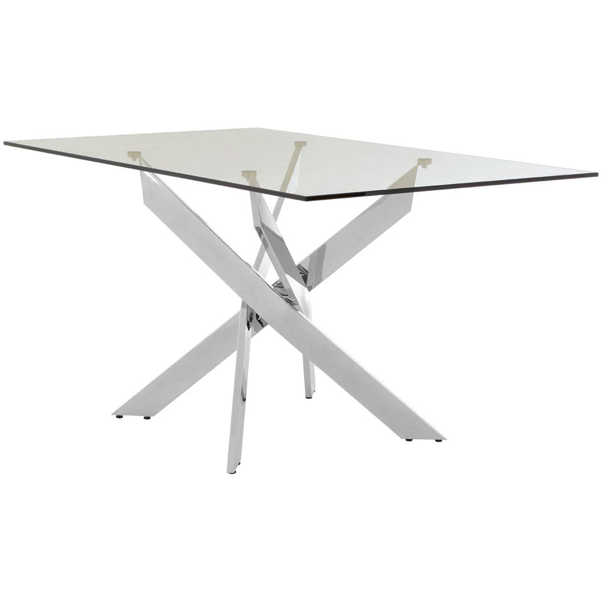 Alustre Rectangular Intersected Dining Table.