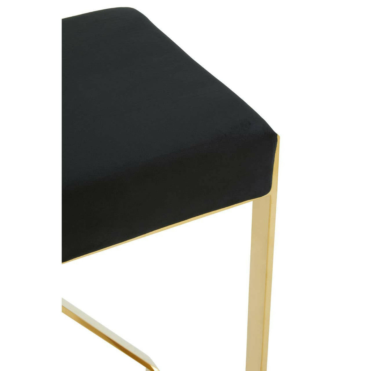 Azalea Black And Gold Finish Bar Stool.