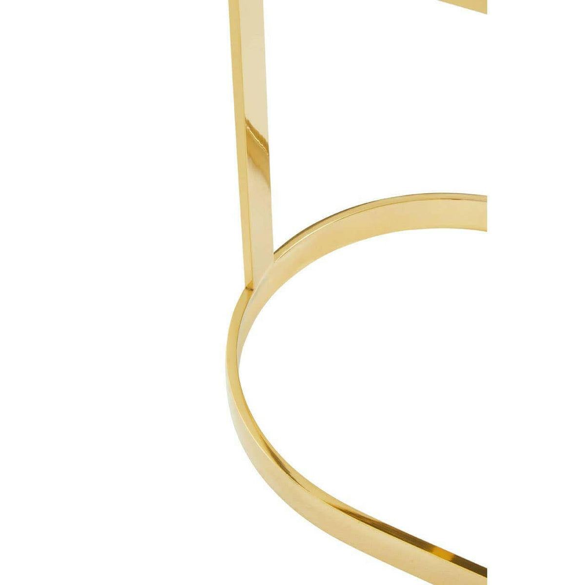 Azalea Ivory Velvet Bar Stool.