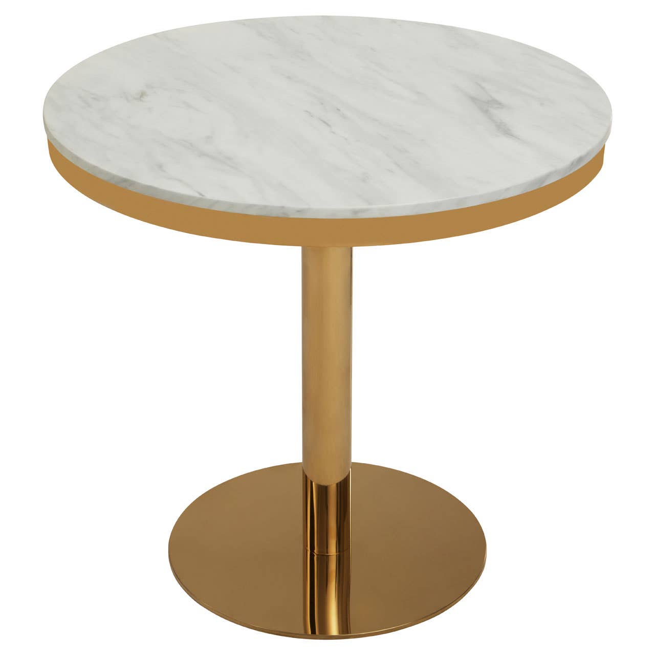 Noosa & Co. Dining Azalea Round Marble Dining Table With Gold Base House of Isabella UK