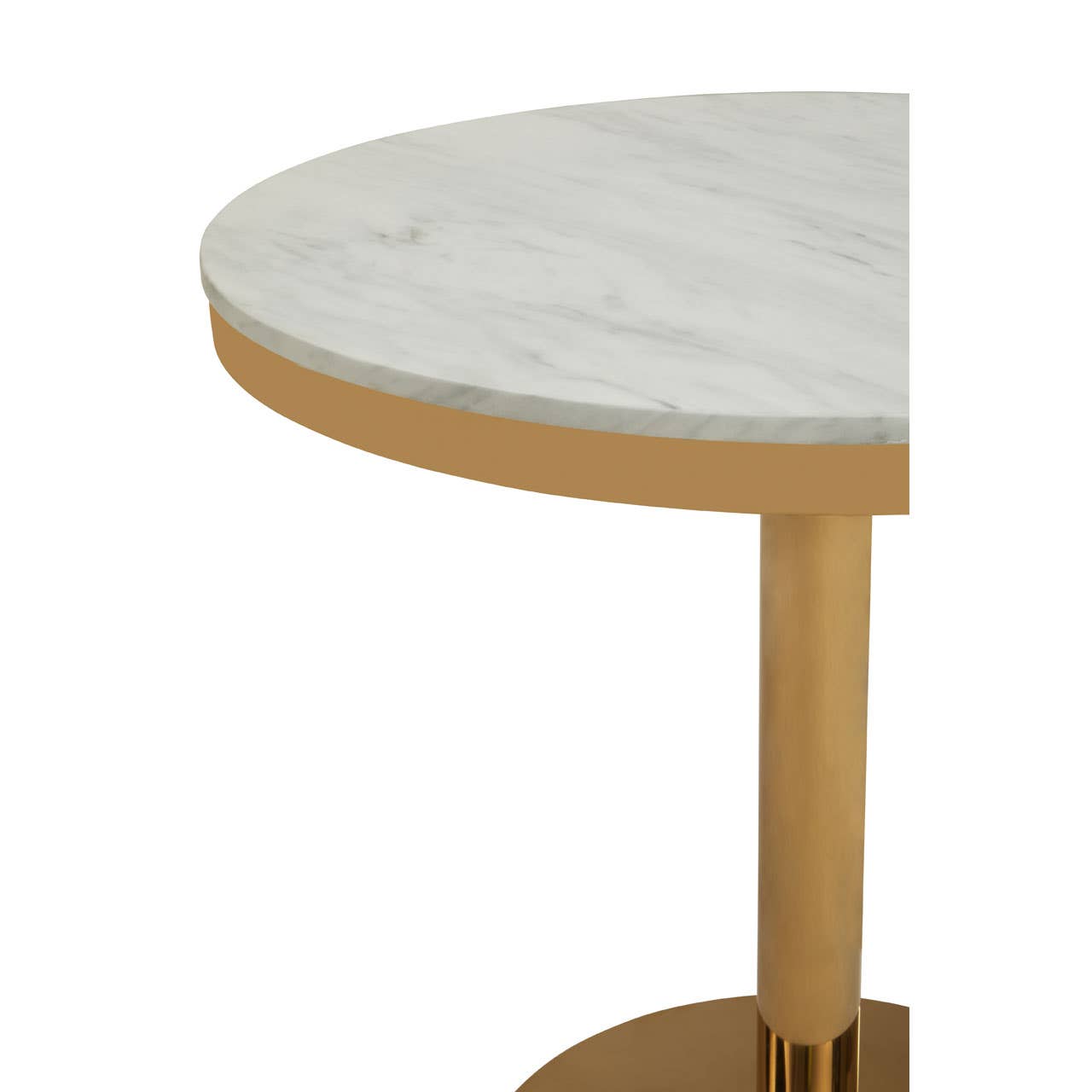 Noosa & Co. Dining Azalea Round Marble Dining Table With Gold Base House of Isabella UK