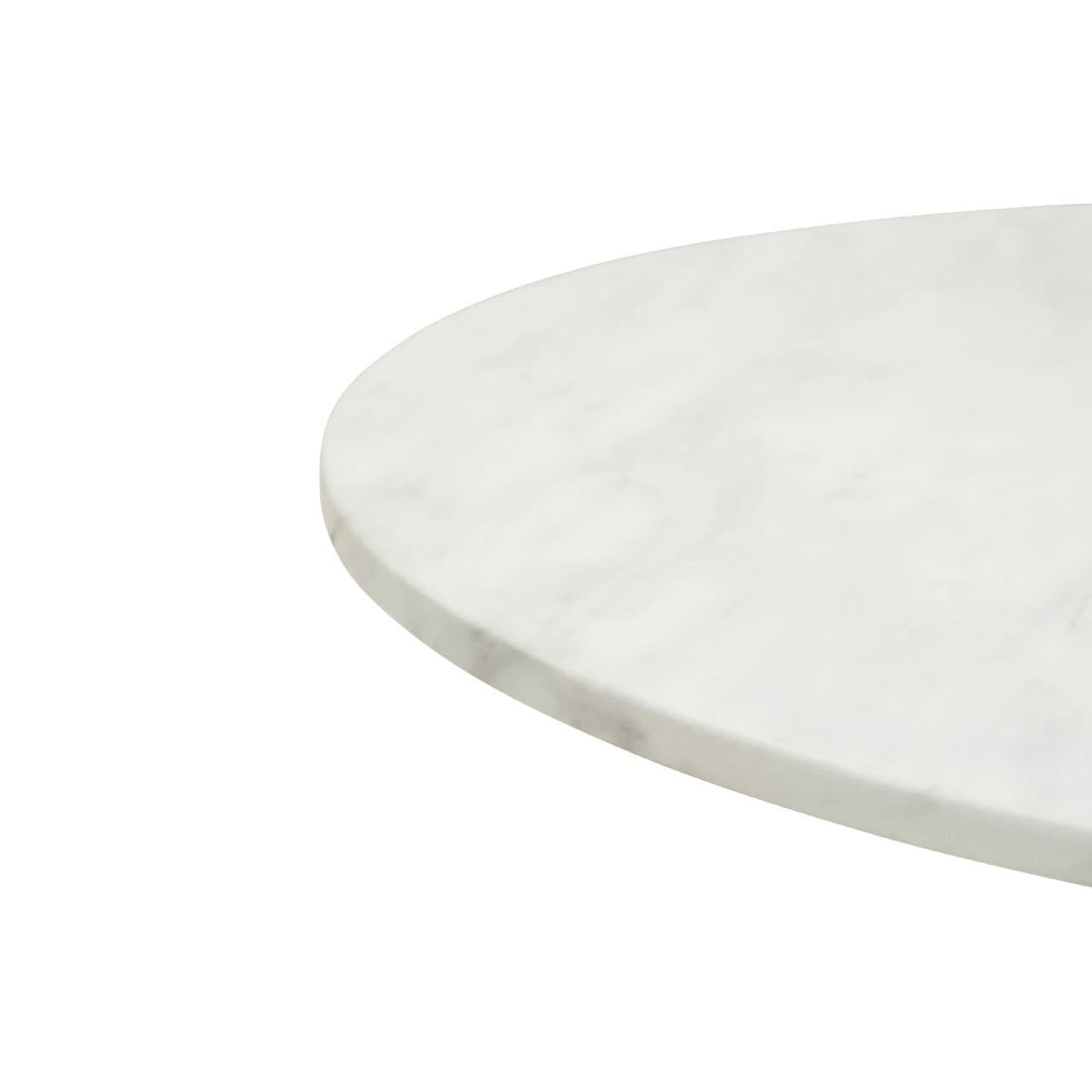 Noosa & Co. Dining Azalea Round White Marble Top Dining Table House of Isabella UK