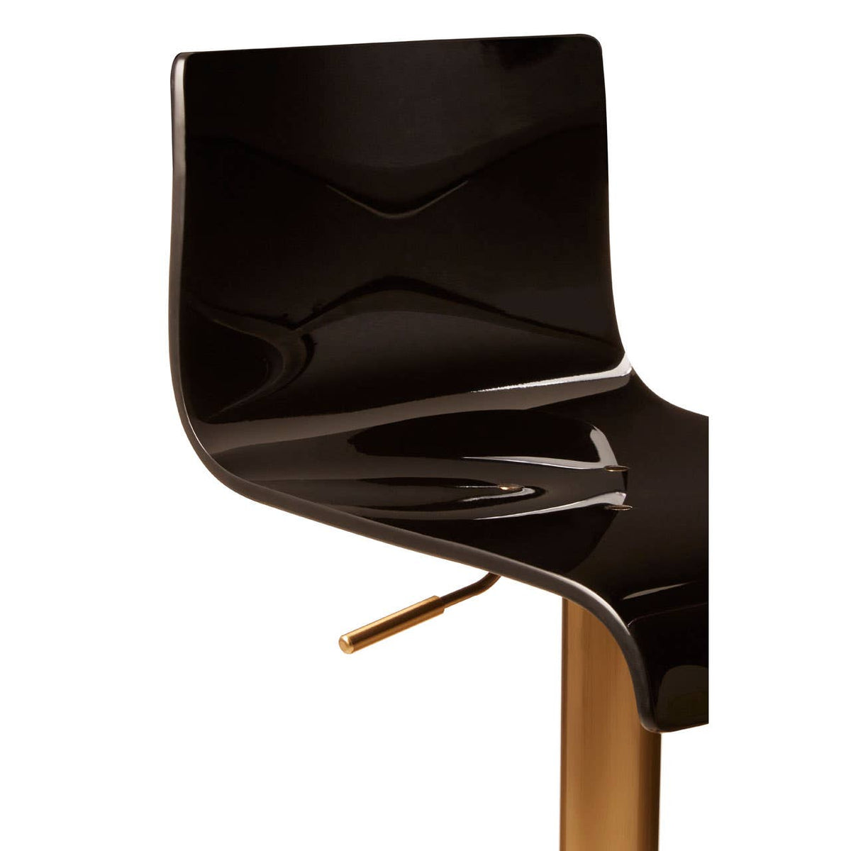 Baina Black Acrylic Seat Bar Stool.