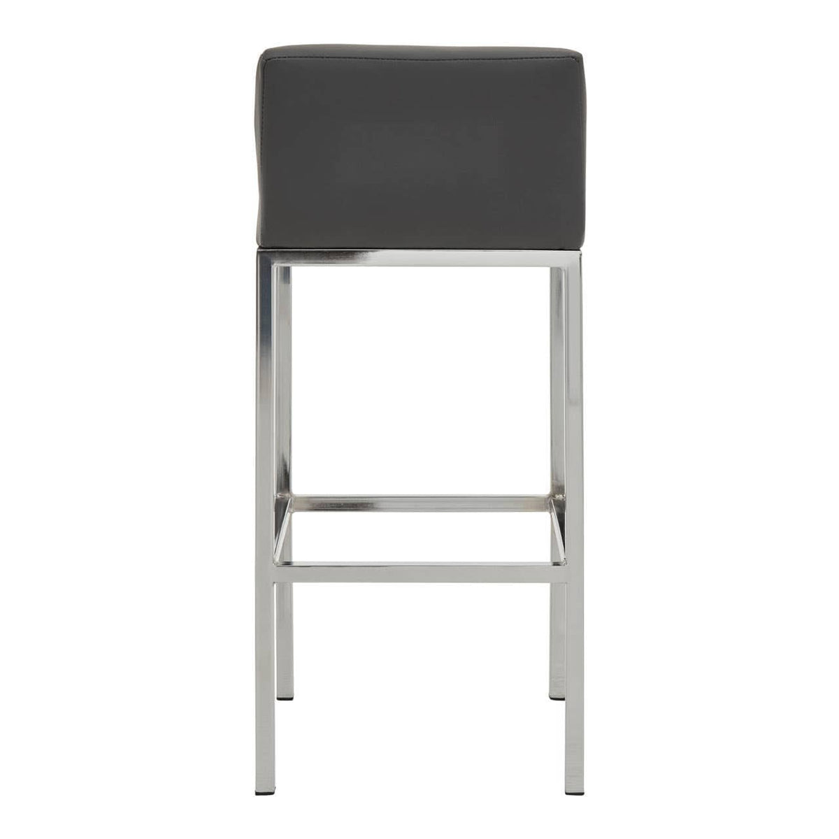 Baina Dark Grey And Chrome Finish Bar Chair.