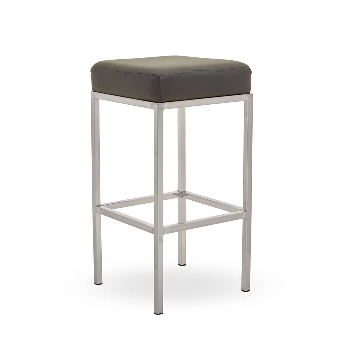 Baina Dark Grey And Chrome Finish Bar Stool.