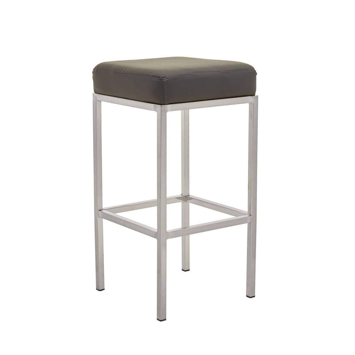 Baina Dark Grey And Chrome Finish Bar Stool.