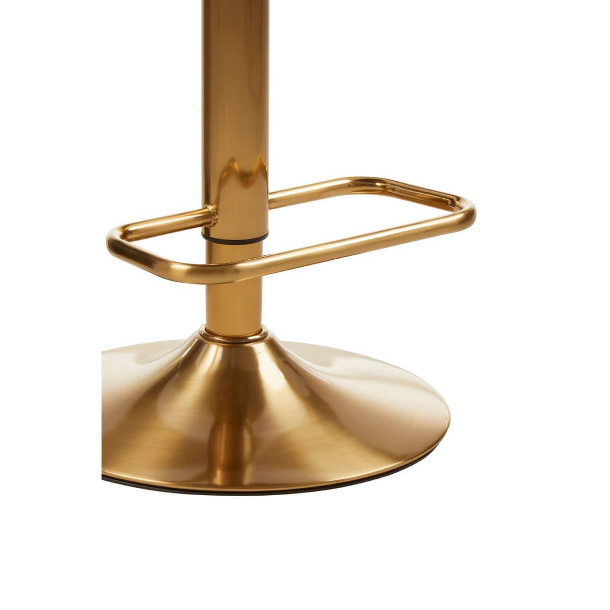 Baina Gold And White Finish Bar Stool.