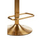 Baina Gold And White Finish Bar Stool.