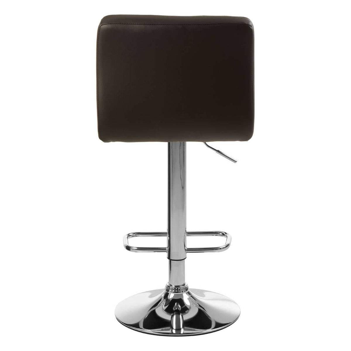 Baina Quilted Bar Stool With Chrome Base.