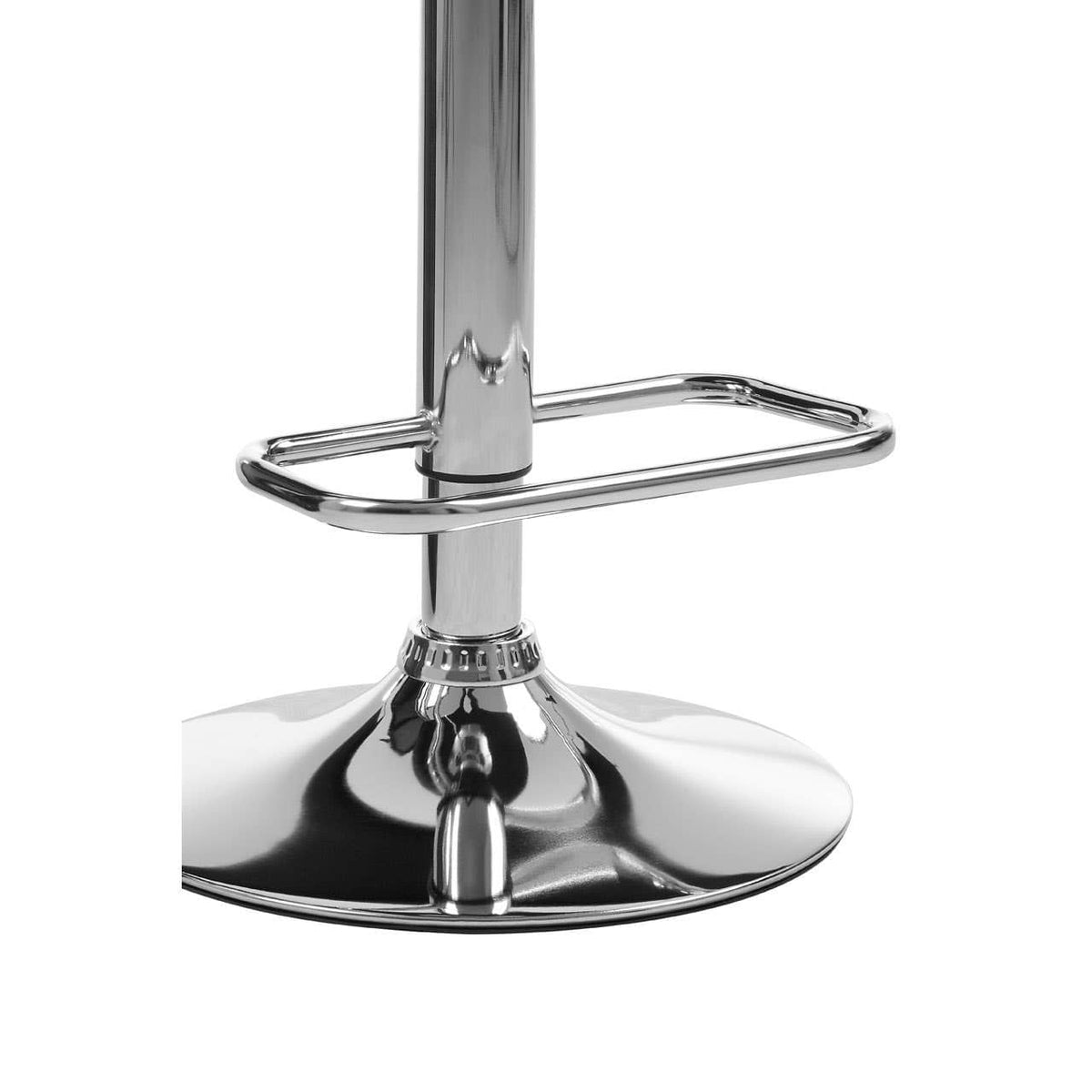Baina Quilted Bar Stool With Chrome Base.