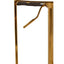 Baina White And Gold Bar Stool With Square Base.