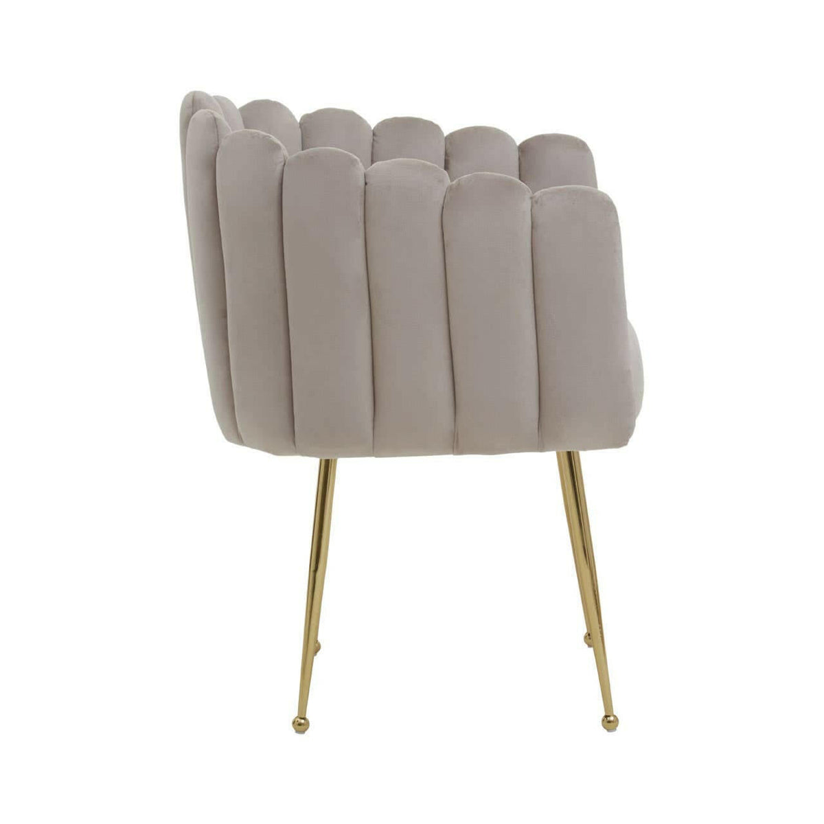 Bari Mink Velvet Dining Chair.