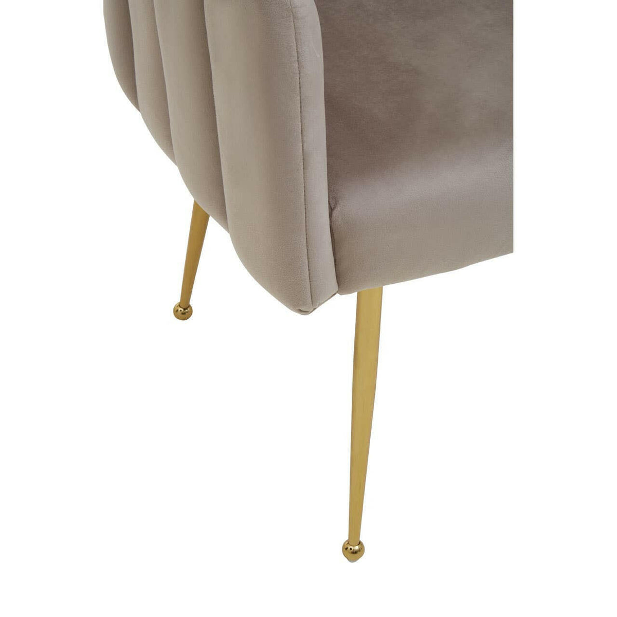 Bari Mink Velvet Dining Chair.