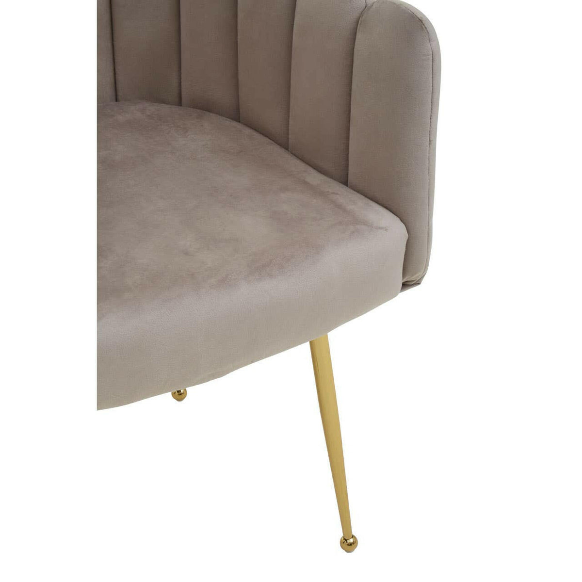 Bari Mink Velvet Dining Chair.
