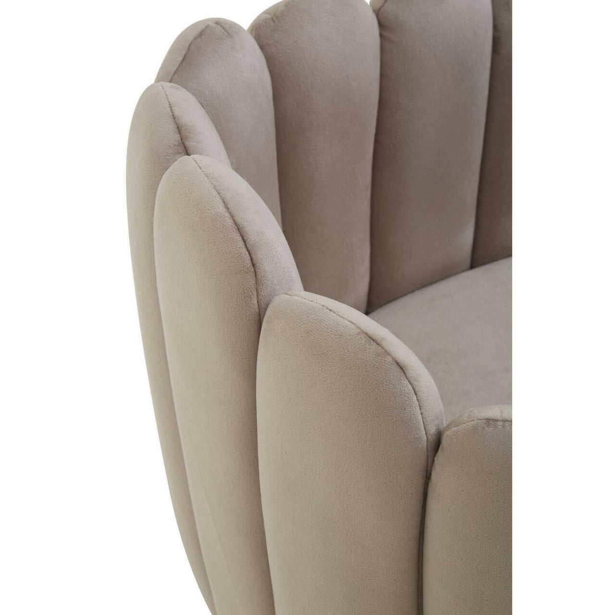 Bari Mink Velvet Dining Chair.