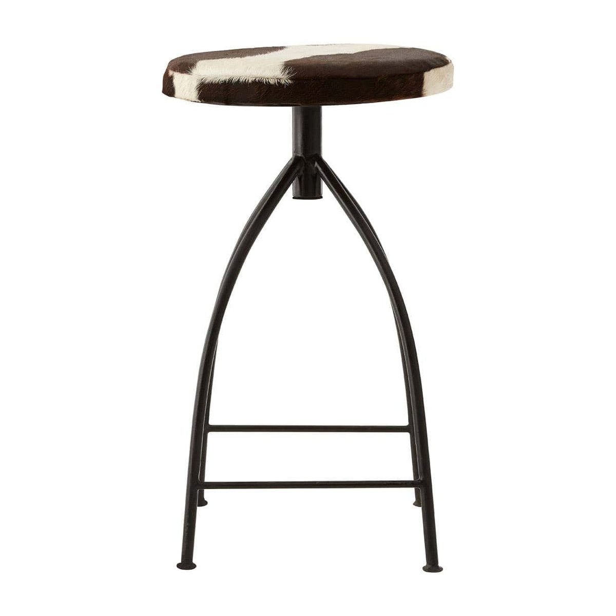 Boho Cowhide Bar Stool.