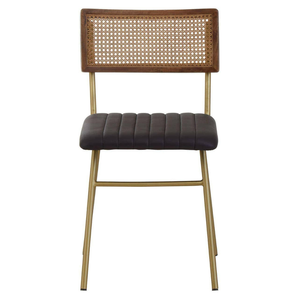 Buffalo Black Leather Dining Chair.