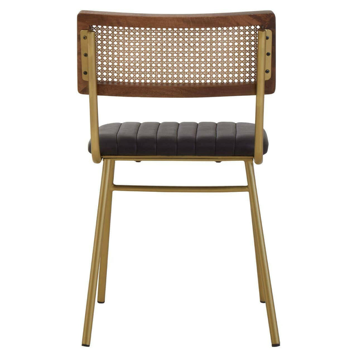 Buffalo Black Leather Dining Chair.