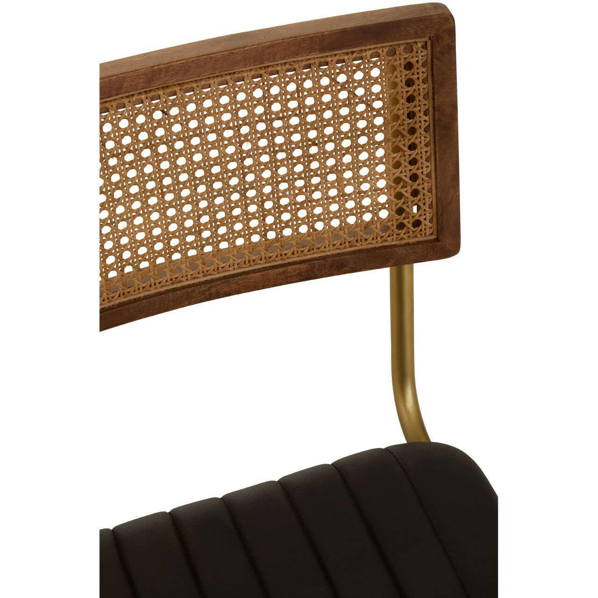 Buffalo Black Leather Dining Chair.