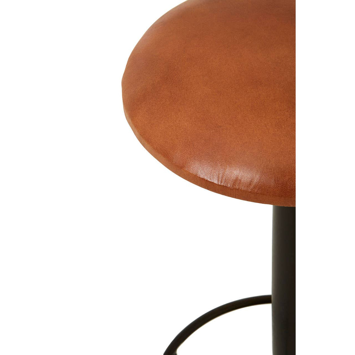 Buffalo Light Brown Leather Bar Stool.