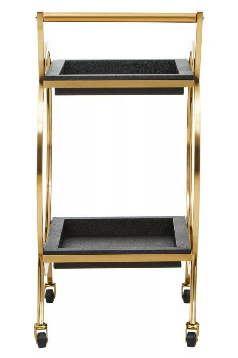 Cardoba Two Tier Black Serving Trolley.