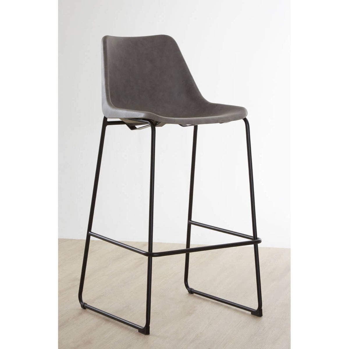 Dalston Ash Bar Stool With Angled Legs.