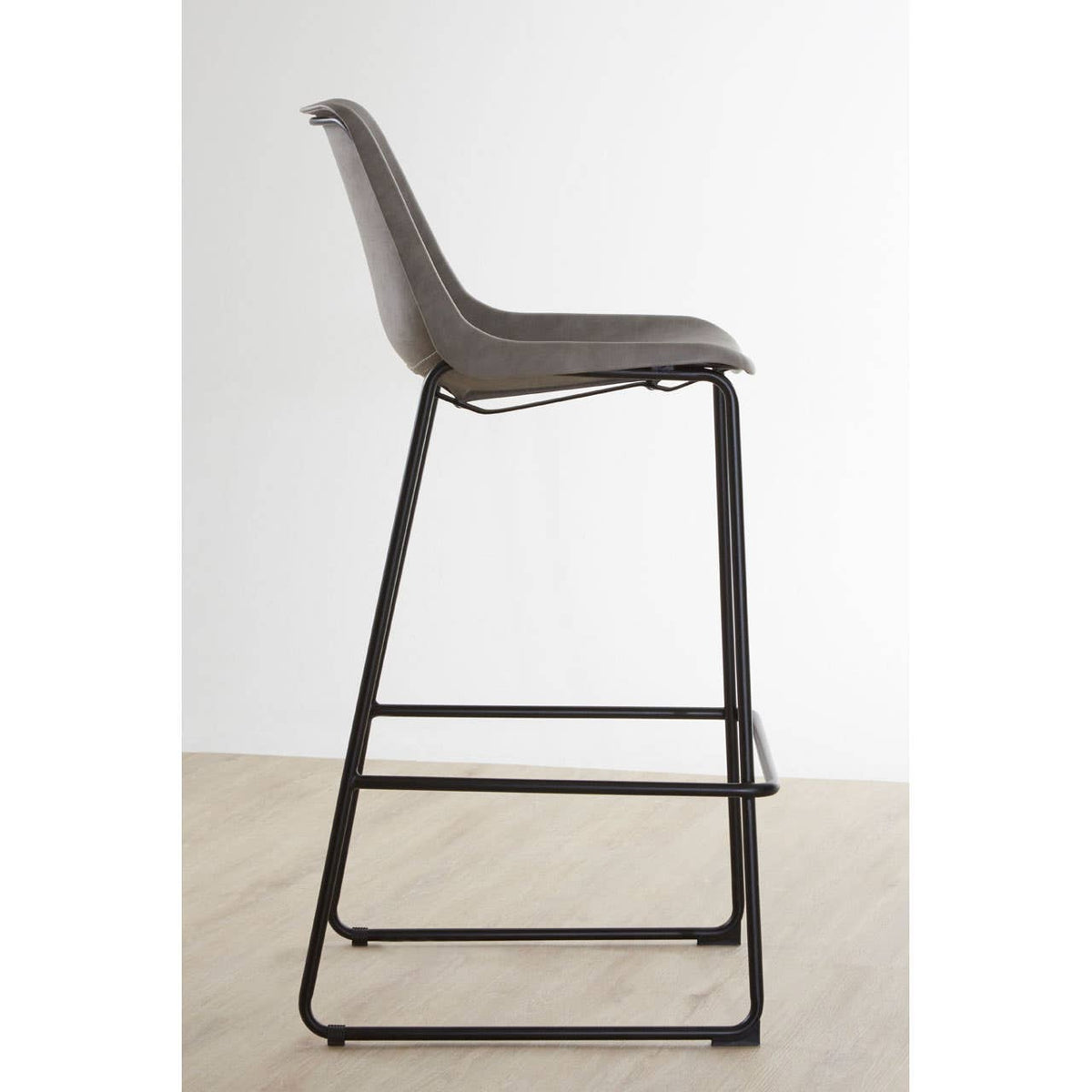 Dalston Ash Bar Stool With Angled Legs.