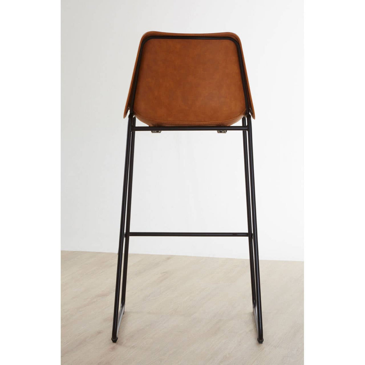 Dalston Camel Bar Stool With Black Legs.
