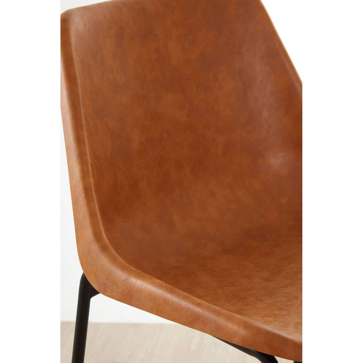 Dalston Camel Bar Stool With Black Legs.