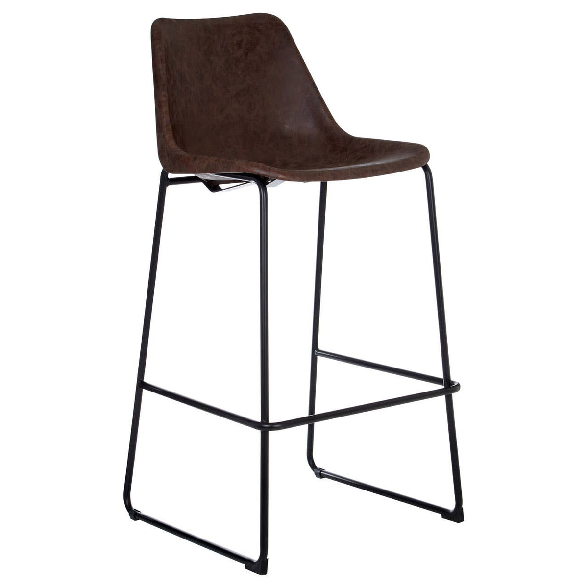 Dalston Mocha Bar Stool With Angled Legs.
