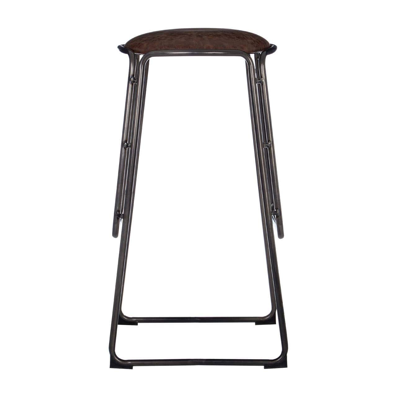 Noosa & Co. Dining Dalston Mocha Bar Stool With Gunmetal Legs House of Isabella UK