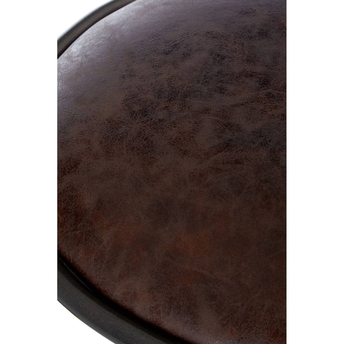 Dalston Mocha Bar Stool With Gunmetal Legs.