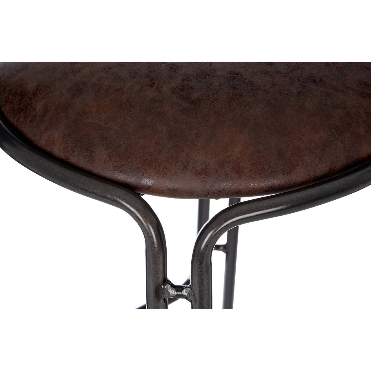 Noosa & Co. Dining Dalston Mocha Bar Stool With Gunmetal Legs House of Isabella UK