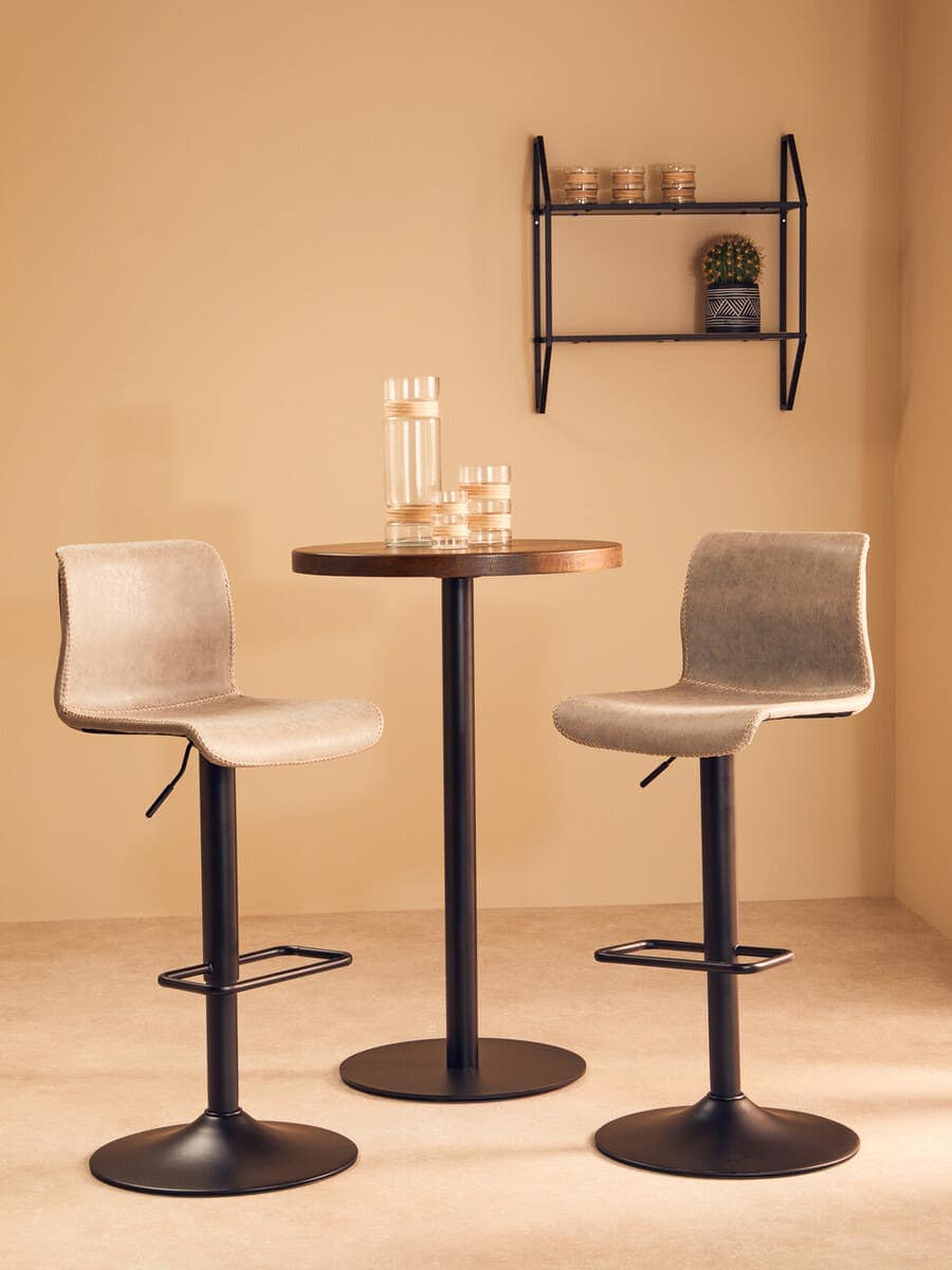 Noosa & Co. Dining Dalston Set Of Two High Back Ash Bar Stools House of Isabella UK