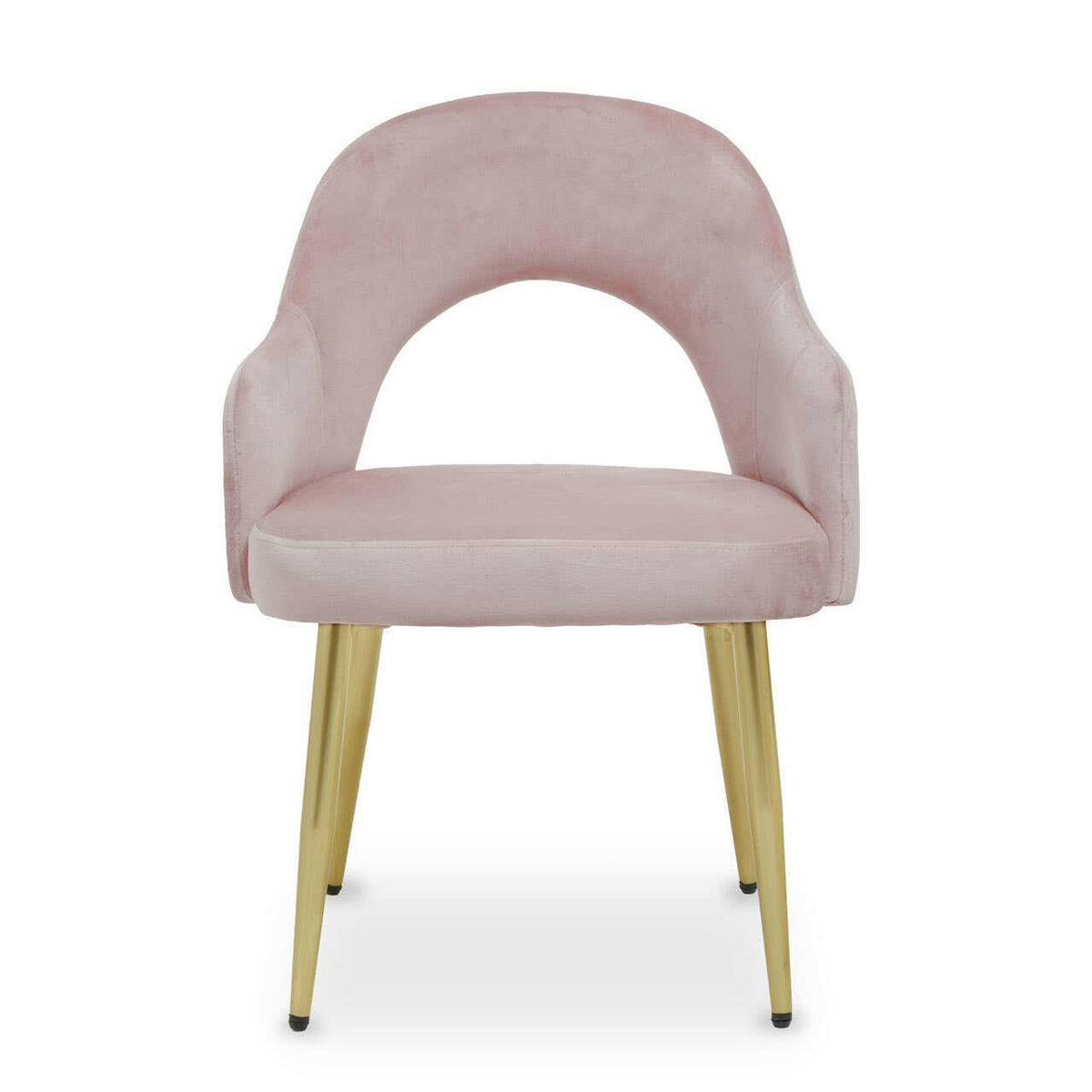 Dani Dusky Pink Velvet Dining Chair.