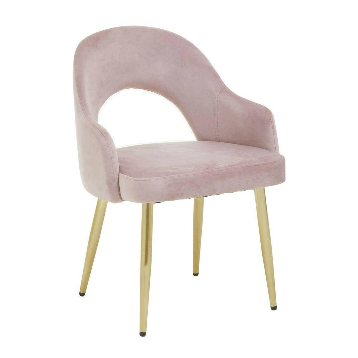 Dani Dusky Pink Velvet Dining Chair.